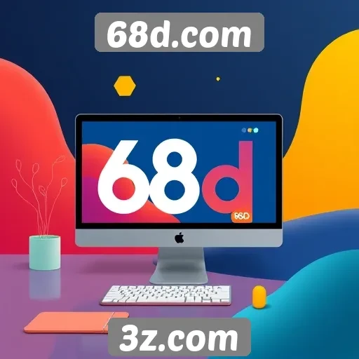 Tendências de design no site 68d.com