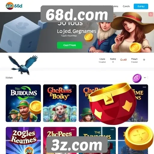 Análise da oferta de jogos no 68d.com