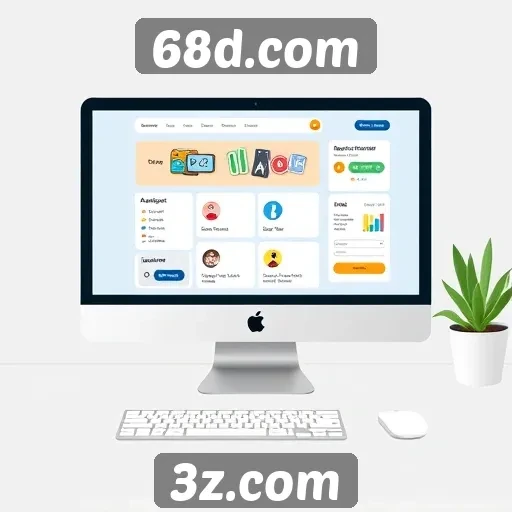 Interface do usuário no 68d.com é intuitiva e acessível